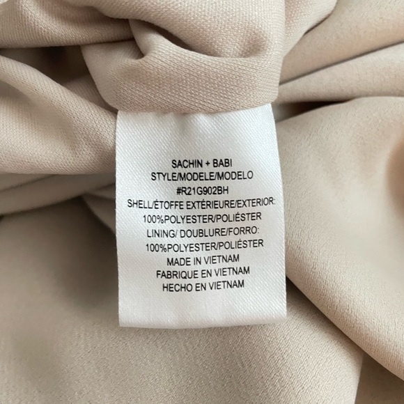 Beautiful Champagne Satin Dress - BHLDN Tansy Satin Charmeuse Maxi Dress, Size 0 - Picture 5 of 6